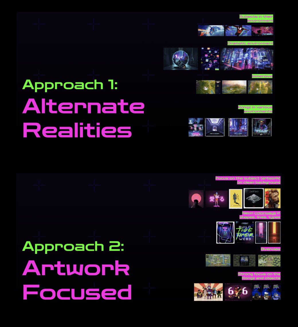 CyberKongz artwork-focused design approach with minimalist background