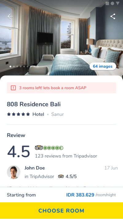 Tiket.com special offers section