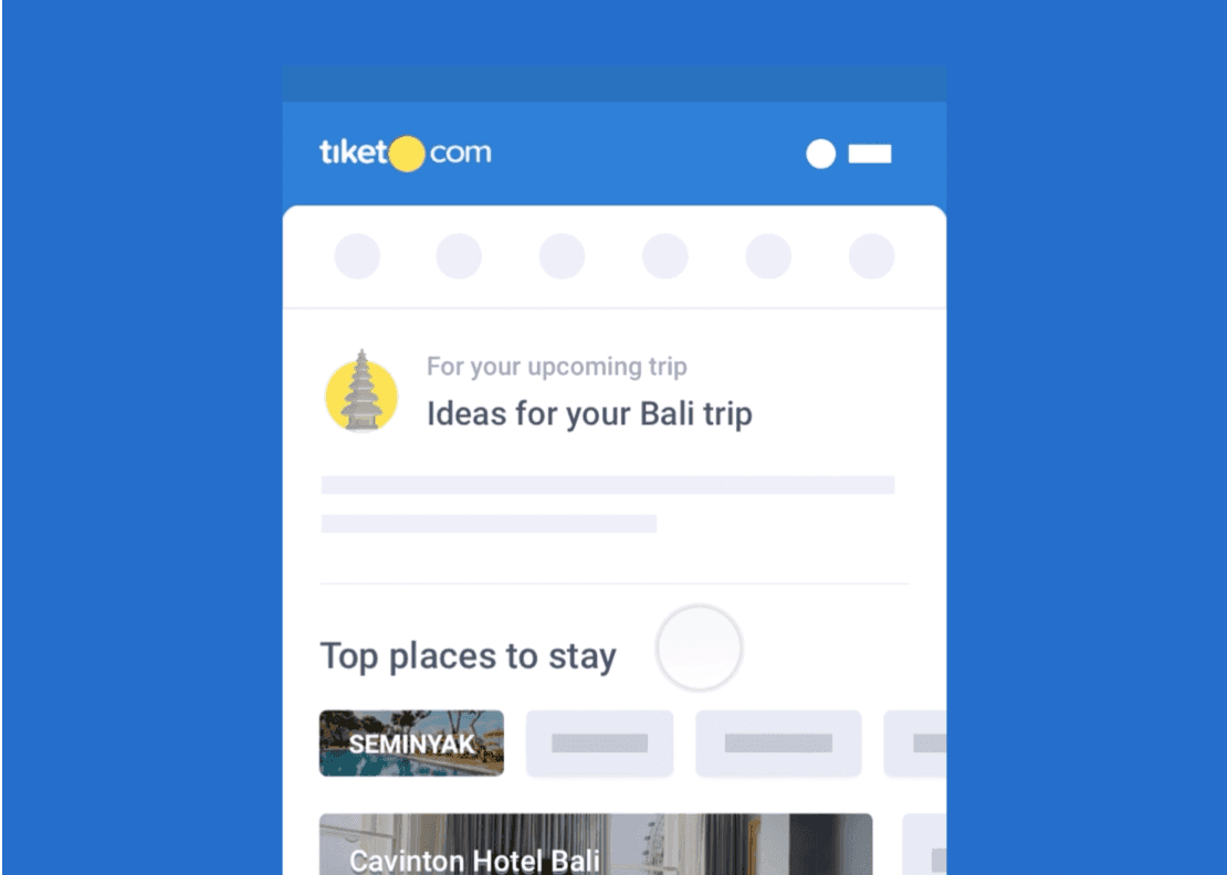 Tiket.com interface example 2